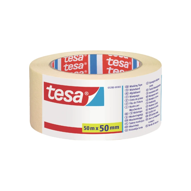 Afplaktape tesa®  Economy 50mmx50m creme