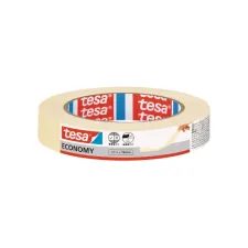Afplaktape tesa® Economy 50mx19mm geel Afplaktape tesa® Economy 50mx19mm geel