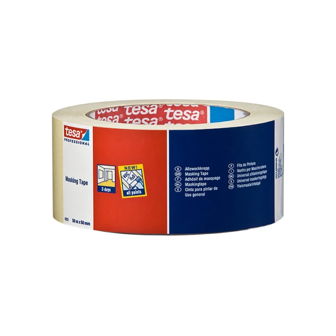 Afplaktape tesa® Professional 4323 50mmx50m lichtcrème