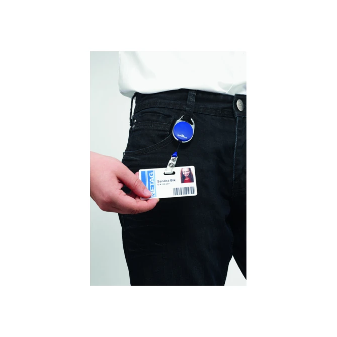Afrolmechanisme Durable Style met drukknopsluiting blauw 10 stuks