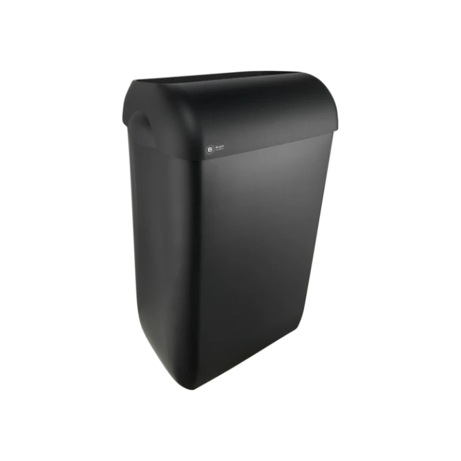 Afvalbak BlackSatino open inworp 43 liter zwart 331760