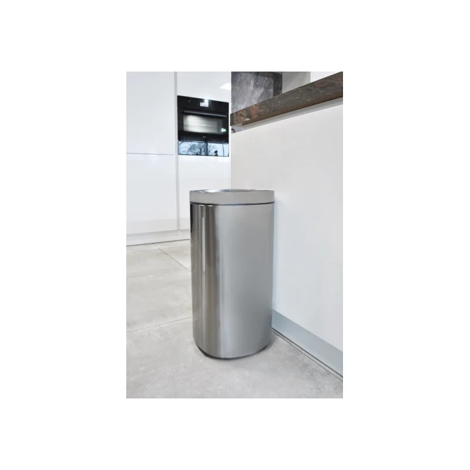 Afvalbak Desq Touch 30 liter RVS zilver