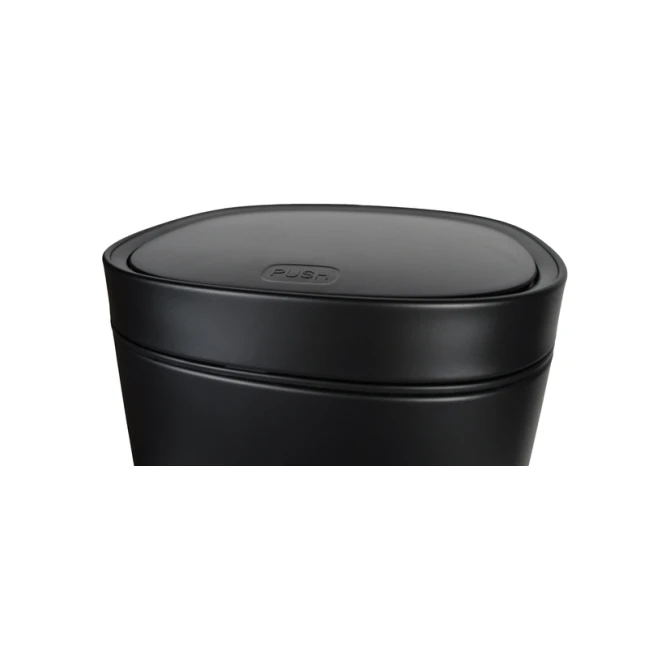 Afvalbak Desq Touch 50 liter RVS zwart