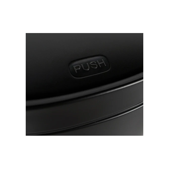 Afvalbak Desq Touch 50 liter RVS zwart