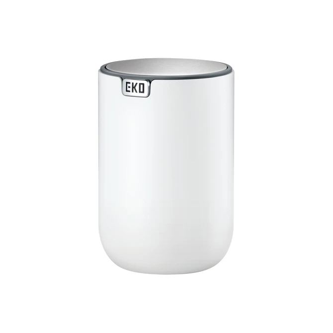Afvalbak EKO Fandy 2 tafelmodel met swingdeksel 1,5 liter wit