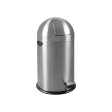 Afvalbak EKO Kickcan 33 liter mat RVS