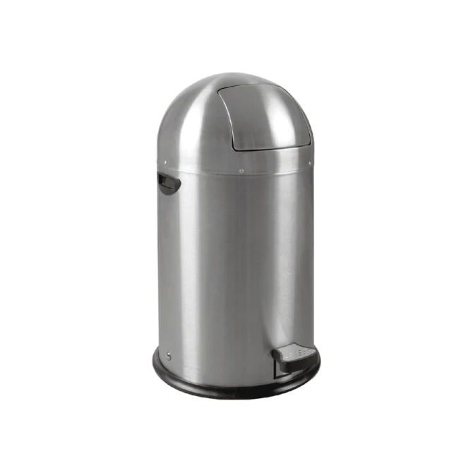 Afvalbak EKO Kickcan 33 liter mat RVS