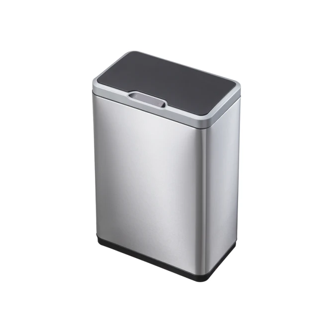 Afvalbak EKO Mirage met sensor 20+20liter RVS mat