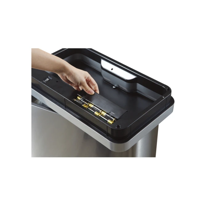 Afvalbak EKO Mirage met sensor 20+20liter RVS mat