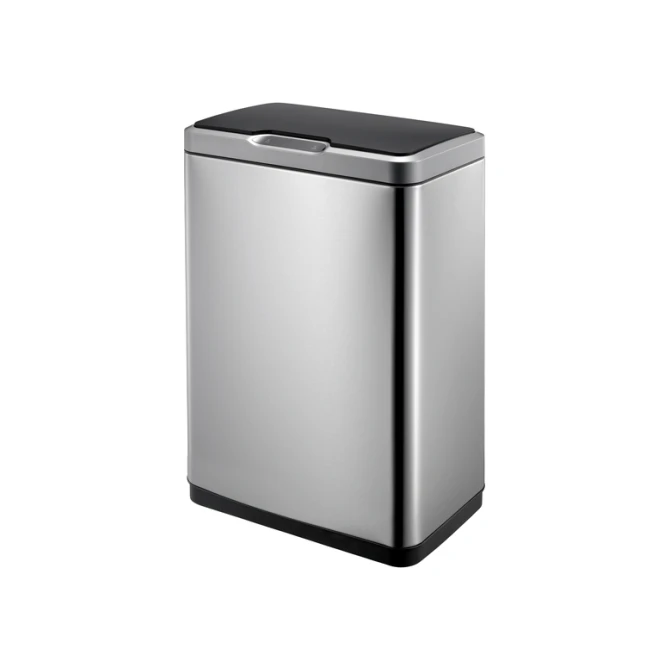 Afvalbak EKO Mirage met sensor 20+20liter RVS mat