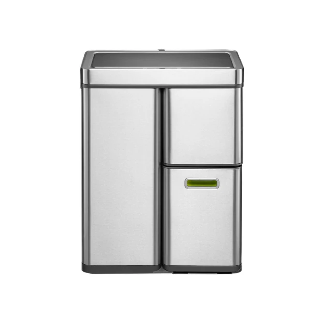 Afvalbak EKO Mirage Plus sensor 30liter en 2x15liter RVS