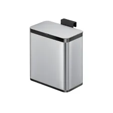 Afvalbak EKO Puro klein 7 liter zilver