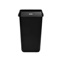 Afvalbak Katrin open inworp 25 liter zwart 92261