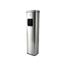 Afvalbak met asbak BRASQ 20 liter AT400 rvs