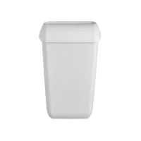 Afvalbak Quartzline open inworp 23 liter wit 441402