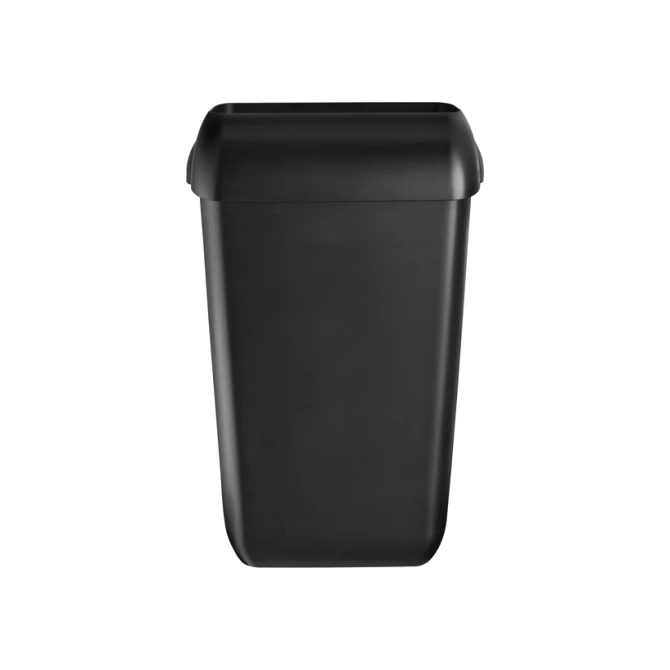 Afvalbak Quartzline open inworp 43 liter zwart 441454