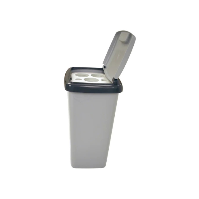 Afvalbak Vepa Bins bekerinzet 5-gaats 50 liter grijs