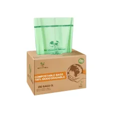 Afvalzak bio Mr.Green Mind 26x29cm 2-3 liter dispenser 250 stuks Afvalzak bio Mr.Green Mind 26x29cm 2-3 liter dispenser 250 stuks