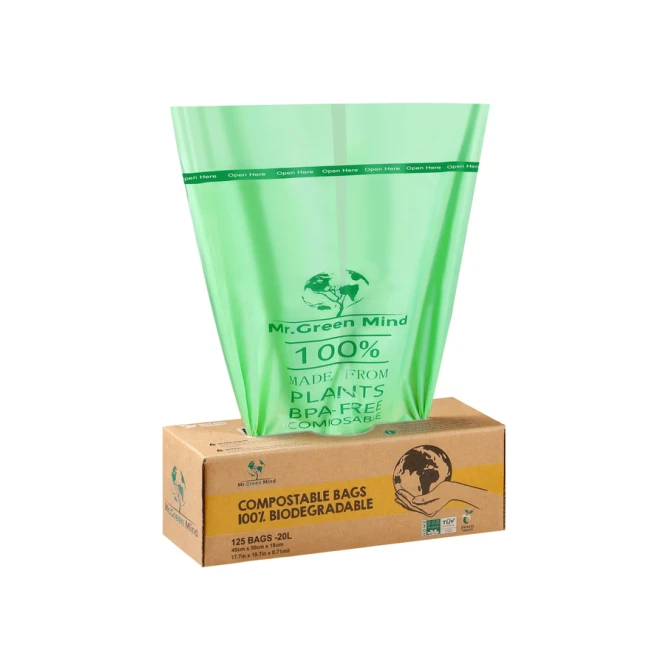 Afvalzak bio Mr.Green Mind 45x50cm 20 liter dispenser 125 stuks