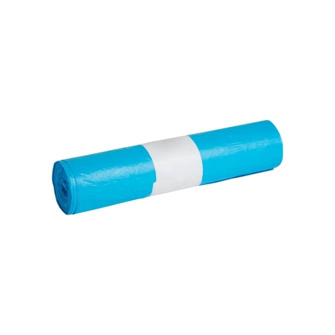 Afvalzak Propsac HDPE T23 58x100cm 70L blauw rol à 25 stuks