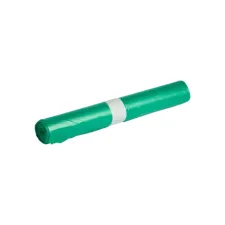 Afvalzak Propsac HDPE T23 58x100cm 70L groen rol à 25 stuks Afvalzak Propsac HDPE T23 58x100cm 70L groen rol à 25 stuks