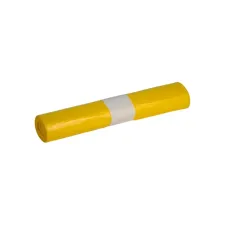 Afvalzak Propsac HDPE T25 70x110cm 120L geel rol à 20 stuks Afvalzak Propsac HDPE T25 70x110cm 120L geel rol à 20 stuks