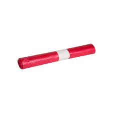Afvalzak Propsac HDPE T25 70x110cm 120L rood rol à 20 stuks Afvalzak Propsac HDPE T25 70x110cm 120L rood rol à 20 stuks