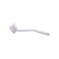 Afwasborstel Cleaninq basis plastic met ronde kop wit