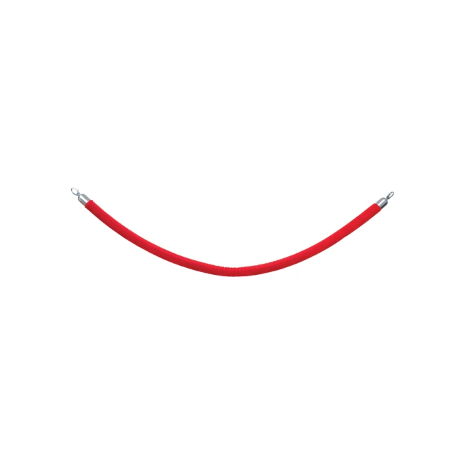 Afzetkoord Securit 150cm rood met chroome knop