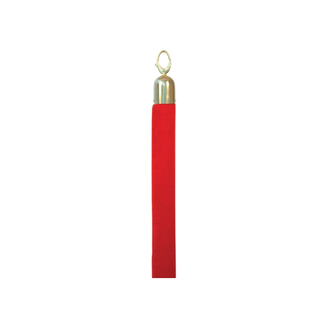 Afzetkoord Securit 150cm rood met goudkleurige knop