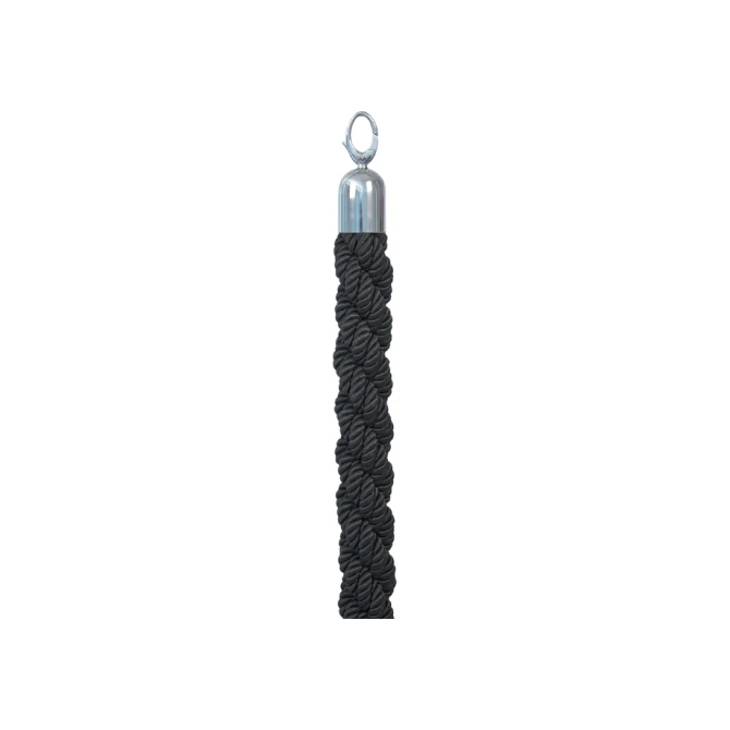 Afzetkoord Securit 150cm zwart met chroome knop