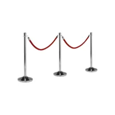 Afzetkoord Securit 150cm zwart met goudkleurige knop Afzetkoord Securit 150cm zwart met goudkleurige knop