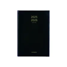 Agenda 2026-2027 Brepols Bretime Lima 16maanden 7dagen/2pagina's zwart