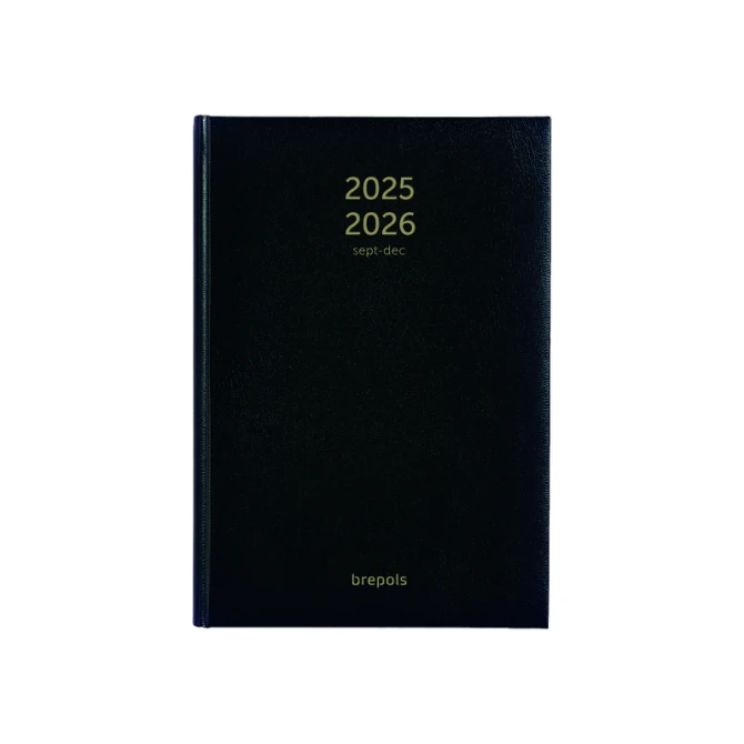 Agenda 2026-2027 Brepols Bretime Lima 16maanden 7dagen/2pagina's zwart