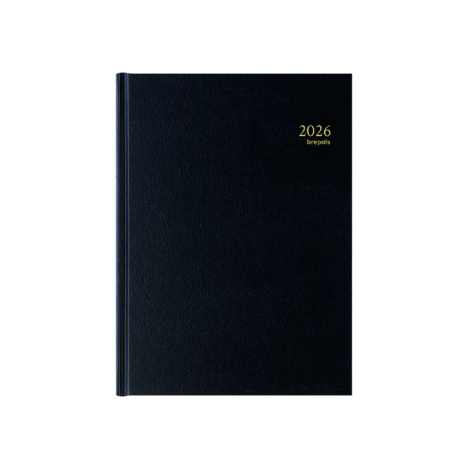 Agenda 2027 Brepols Bremax Santex A4 1dag/2pagina's 8 kolommen zwart