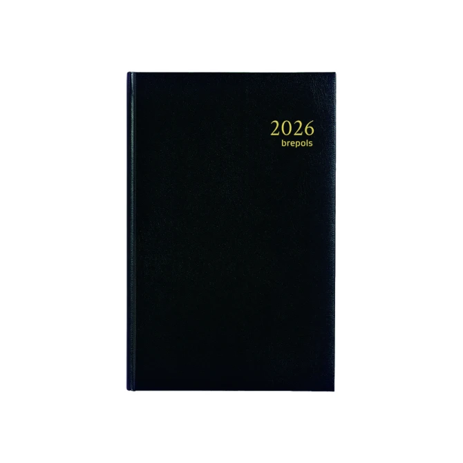 Agenda 2027 Brepols Saturnus Lima 7dagen/2pagina's zwart