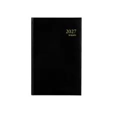 Agenda 2027 Brepols Saturnus Luxe 1dag/1pagina zwart