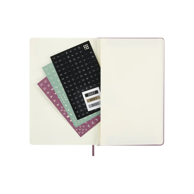 Agenda 2027 Moleskine 12M Planner Daily 1dag/1pagina large hc majestic pink