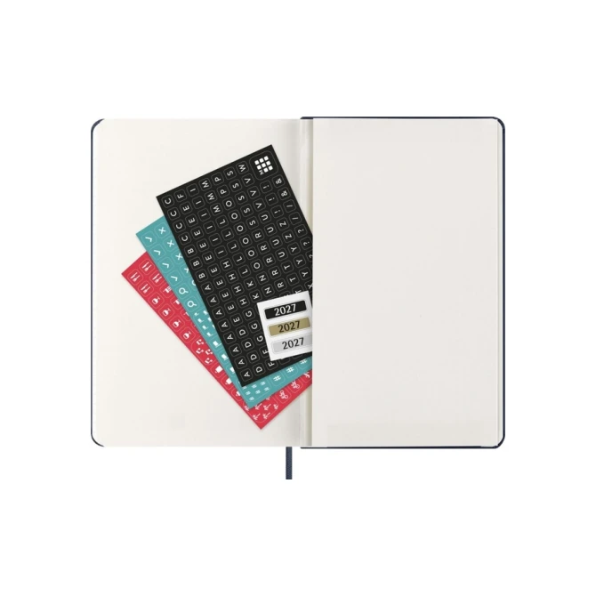 Agenda 2027 Moleskine 12M Planner Weekly 7dagen/1pagina large hc sapphire blue