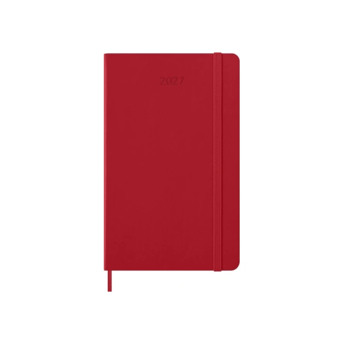 Agenda 2027 Moleskine 12M Planner Weekly 7dagen/1pagina large hc scarlet red