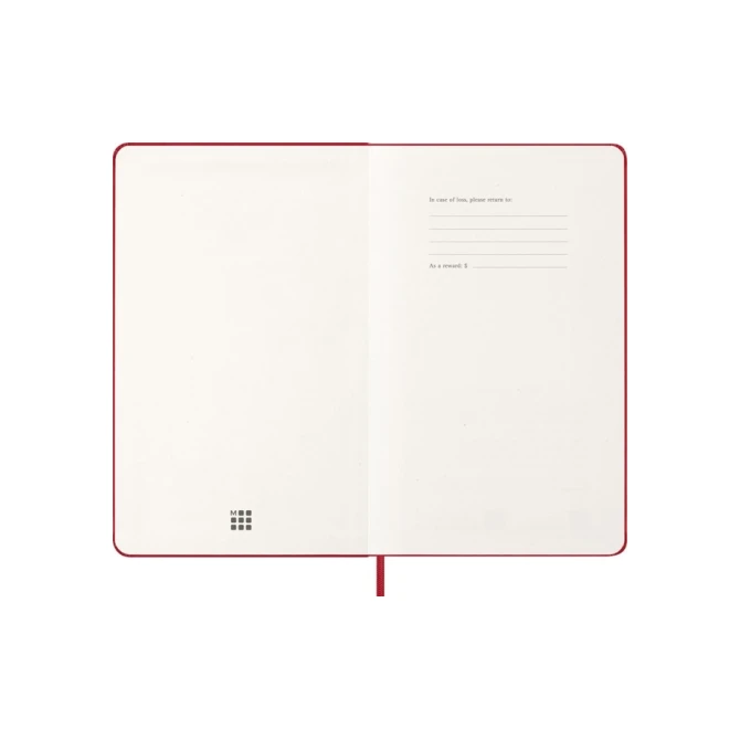 Agenda 2027 Moleskine 12M Planner Weekly 7dagen/1pagina large hc scarlet red