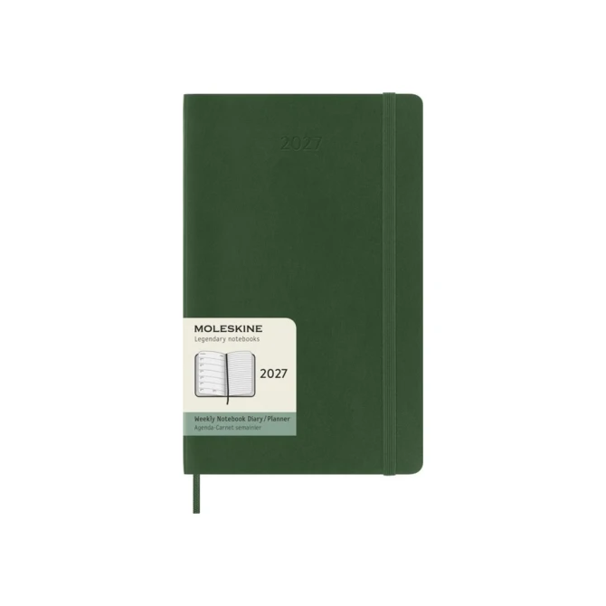 Agenda 2027 Moleskine 12M Planner Weekly 7dagen/1pagina large sc myrtle green