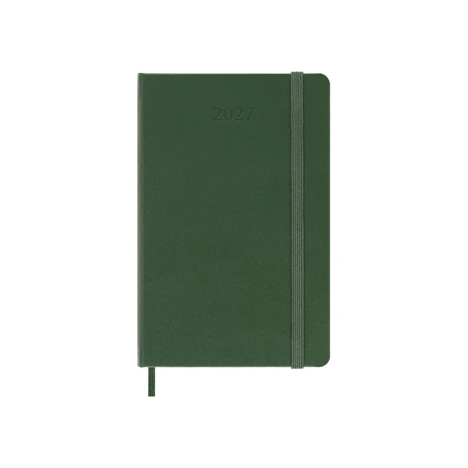 Agenda 2027 Moleskine 12M Planner Weekly 7dagen/1pagina pocket hc myrtle green