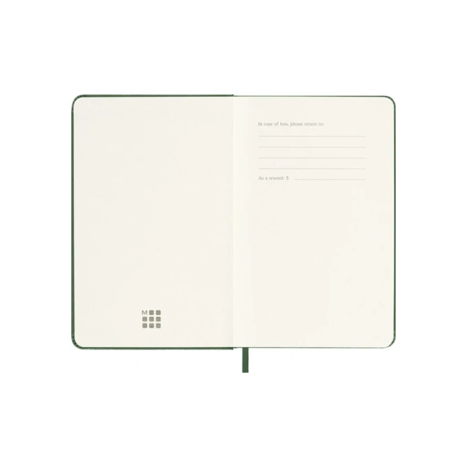 Agenda 2027 Moleskine 12M Planner Weekly 7dagen/1pagina pocket hc myrtle green