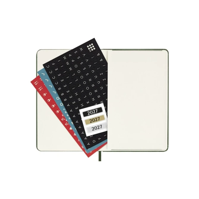 Agenda 2027 Moleskine 12M Planner Weekly 7dagen/1pagina pocket hc myrtle green