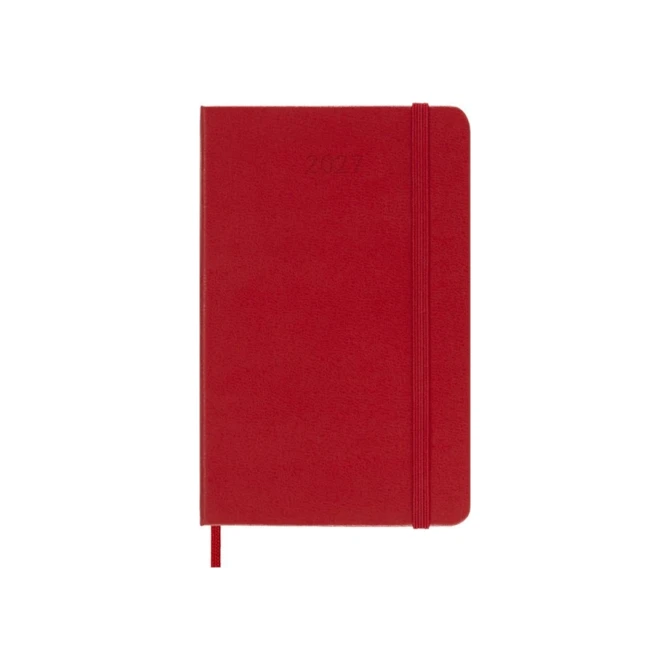 Agenda 2027 Moleskine 12M Planner Weekly 7dagen/1pagina pocket hc scarlet red
