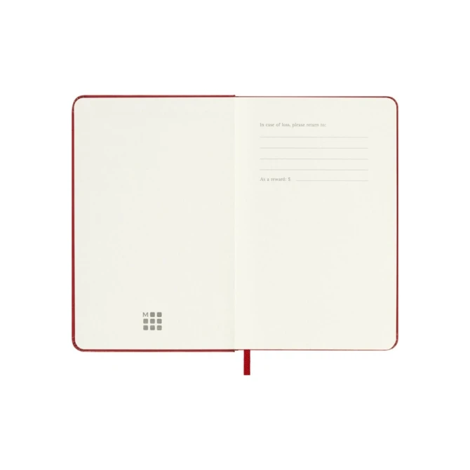Agenda 2027 Moleskine 12M Planner Weekly 7dagen/1pagina pocket hc scarlet red