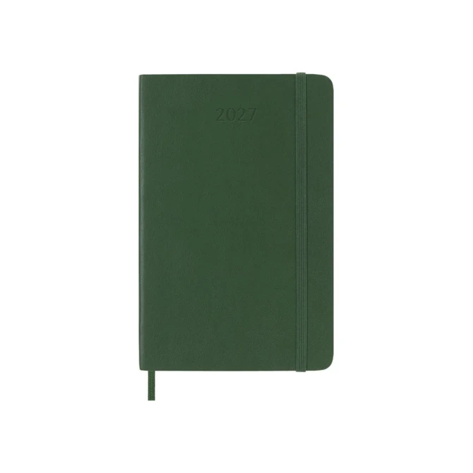 Agenda 2027 Moleskine 12M Planner Weekly 7dagen/1pagina pocket sc myrtle green