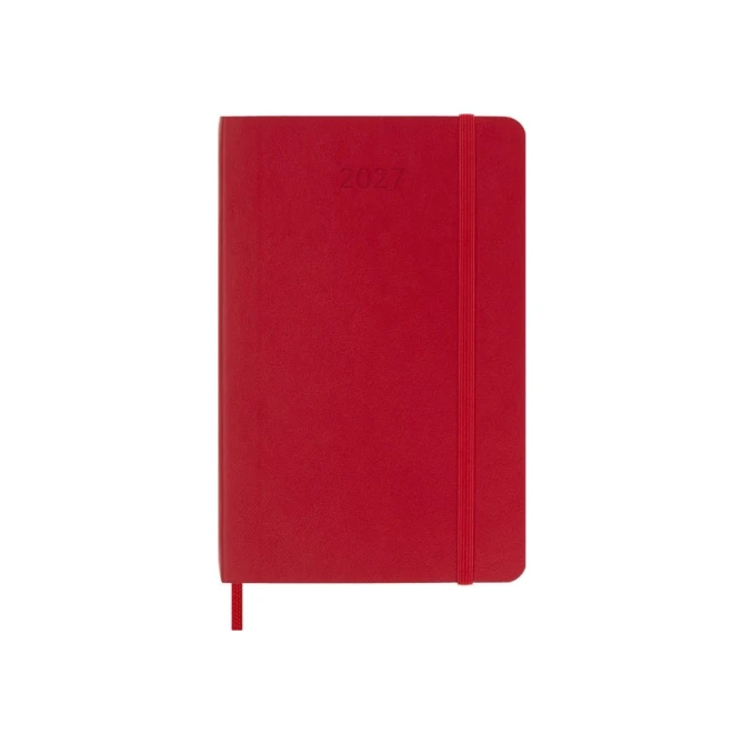 Agenda 2027 Moleskine 12M Planner Weekly 7dagen/1pagina pocket sc scarlet red