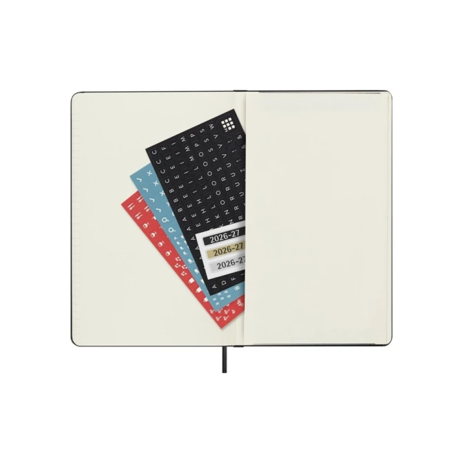 Agenda 2027 Moleskine 18M Planner Weekly 7dagen/1pagina large hc black